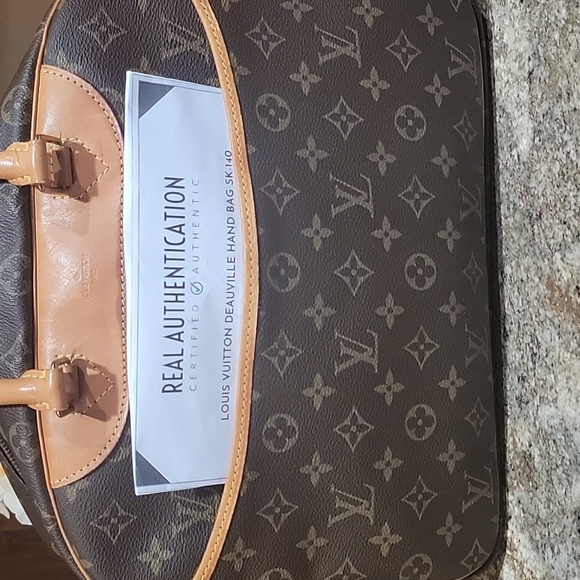 Louis Vuitton Monogram Deauville Boston Travel Hand Bag - Picture 4 of 12